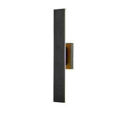 24W CCT?Selectable LED 2?Light 24in. Outdoor Wall Sconce in Sand Black / White Acrylic