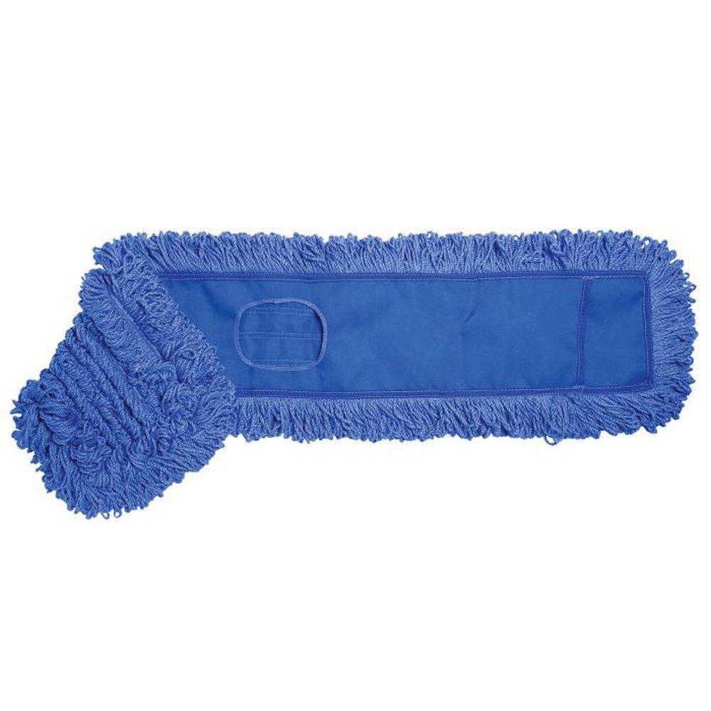 5X 24 BLUE MICROFIBER LOOP-END STRING DUST MOPS 