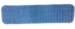 5 x 18 in. Microfiber Wet Pad with Velcro Backing and Scrubbing Strips in Blue
