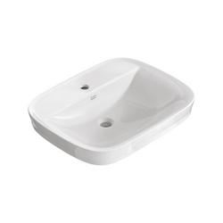 22-7/8 in. Drop-in Rectangular Vitreous China Bathroom Sink in White