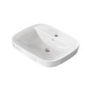 22-7/8 in. Drop-in Rectangular Vitreous China Bathroom Sink in White 