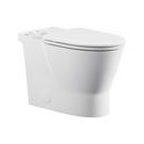 Chair Height Elongated Toilet Bowl with Seat in White