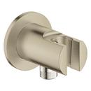 1/2 in MPT Shower Elbow with Hand Shower Holder in Brushed Nickel InfinityFinish™