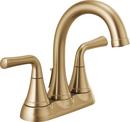 Two Handle Centerset Bathroom Sink Faucet in Champagne Bronze