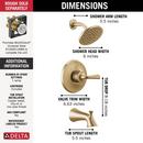 Delta Faucet Champagne Bronze One Handle Single Function Bathtub & Shower Faucet (Trim Only) 