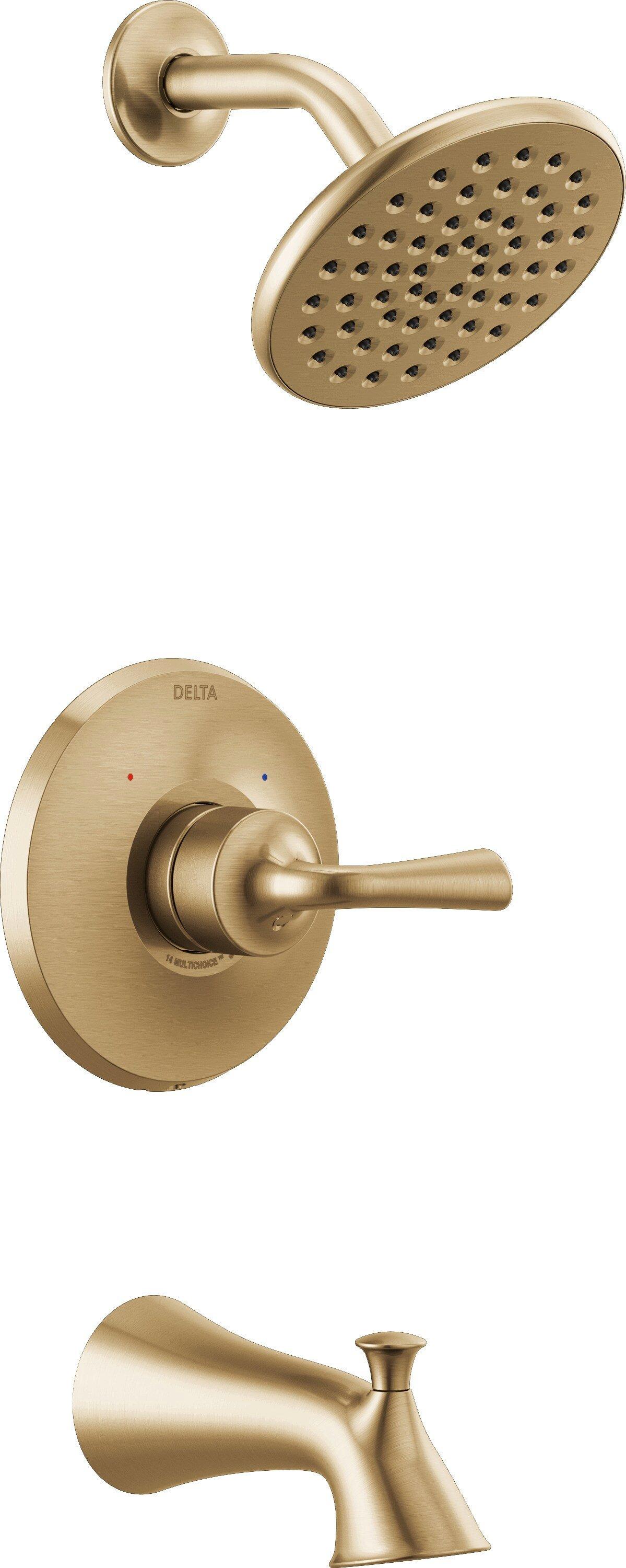 Delta Faucet Champagne Bronze One Handle Single Function Bathtub & Shower Faucet (Trim Only) 