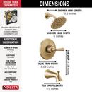Delta Faucet Champagne Bronze One Handle Single Function Bathtub & Shower Faucet (Trim Only) 