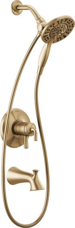 Two Handle Multi Function Bathtub & Shower Faucet in Brilliance&reg; Champagne Bronze (Trim Only)