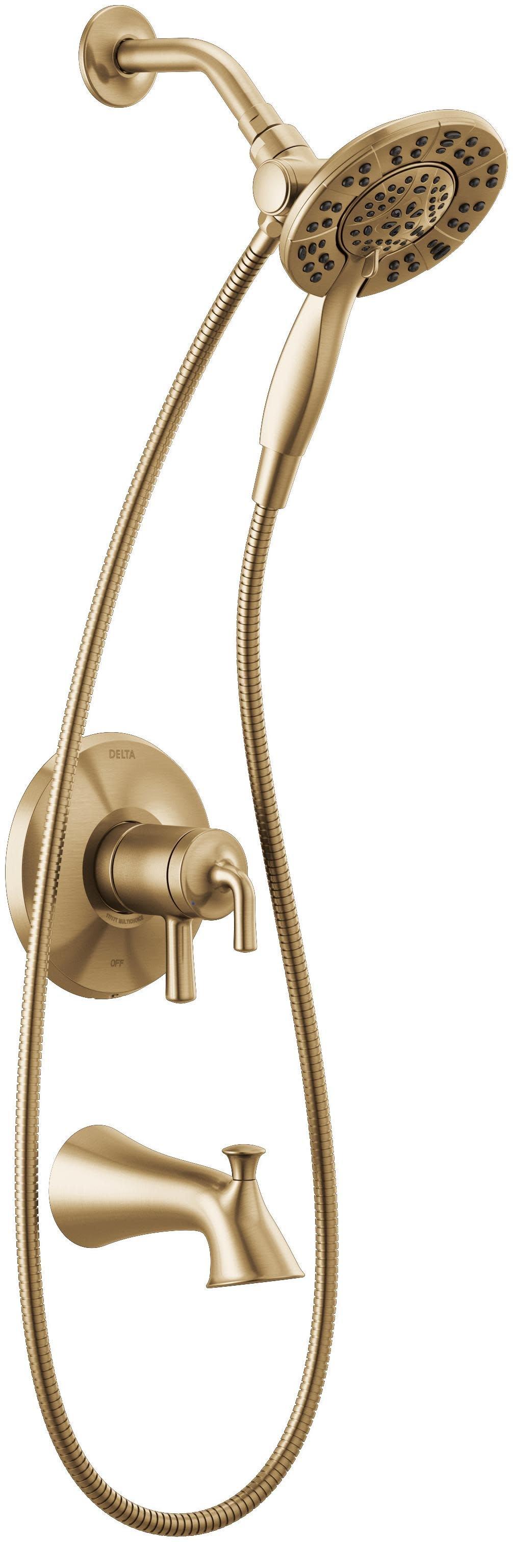 Delta Faucet Brilliance Champagne Bronze Two Handle Multi Function Bathtub & Shower Faucet (Trim Only) 