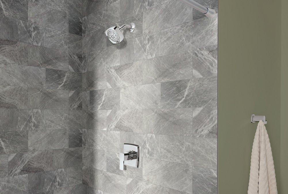 Single Handle Multi Function Shower Faucet in Chrome (Trim Only) 