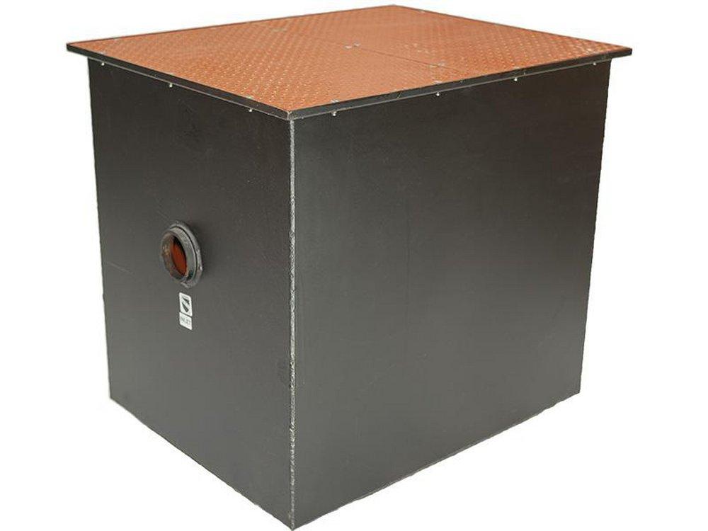 FABRICATED STEEL GREASE SEPARATOR WITH 350 GPM AND 600 GALLON STATIC CAPACITY 