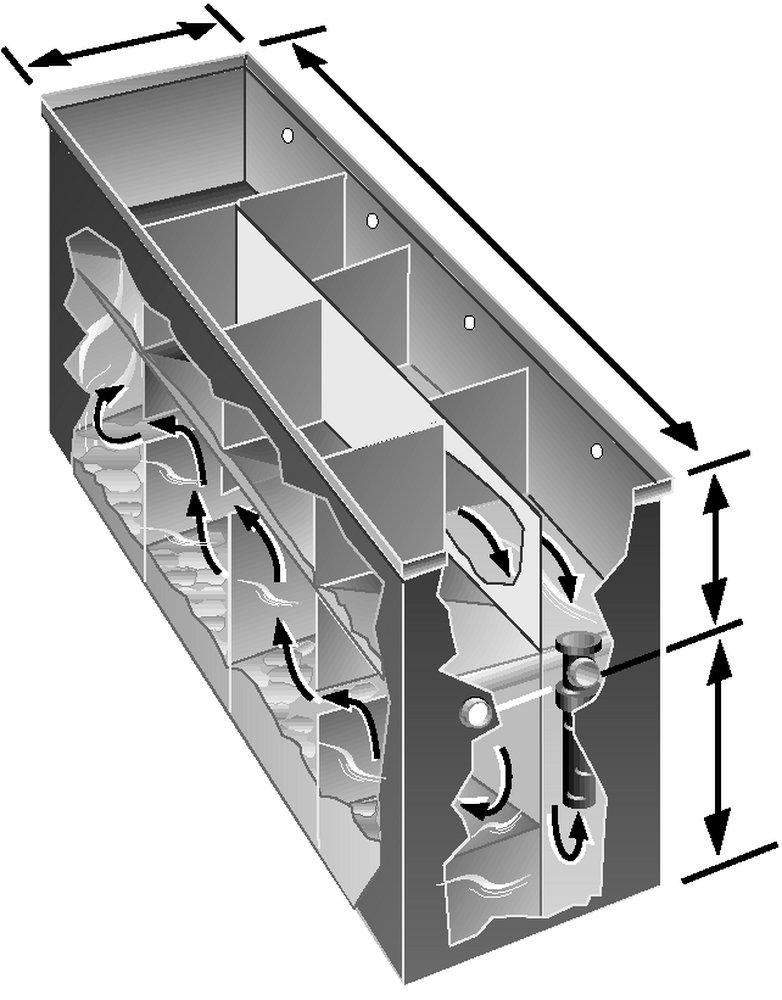 FABRICATED STEEL SAND SEPARATOR WITH 675 GALLON STATIC HOLDING CAPACITY 