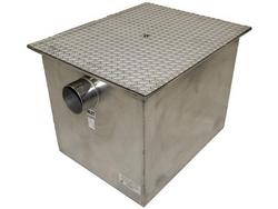 20 lb, 10 gpm Fabricated Stainless Steel Grease Interceptor