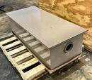 FABRICATED STEEL GREASE INTERCEPTOR WITH 20 GPM, 40 LB CAPACITY AND THREADED INLET/OUTLET 