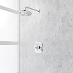 Pressure Balanced Shower Only Trim Package in Chrome with Rain Shower Head - Valve Included