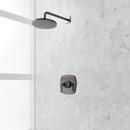 Pressure Balanced Shower Only Trim Package in Gunmetal with Rain Shower Head - Valve Included 