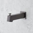 Pressure Balanced Tub and Shower Trim Package in Gunmetal with Rain Shower Head and Tub Spout - Valve Included 
