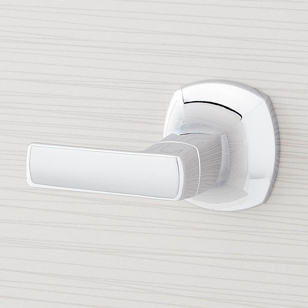 Signature Hardware Chrome Two Handle Wall Mount Widespread Bathroom Sink Faucet - Includes Valve 