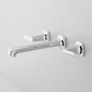 Signature Hardware Chrome Two Handle Wall Mount Tub Filler with Rough-in Valve 