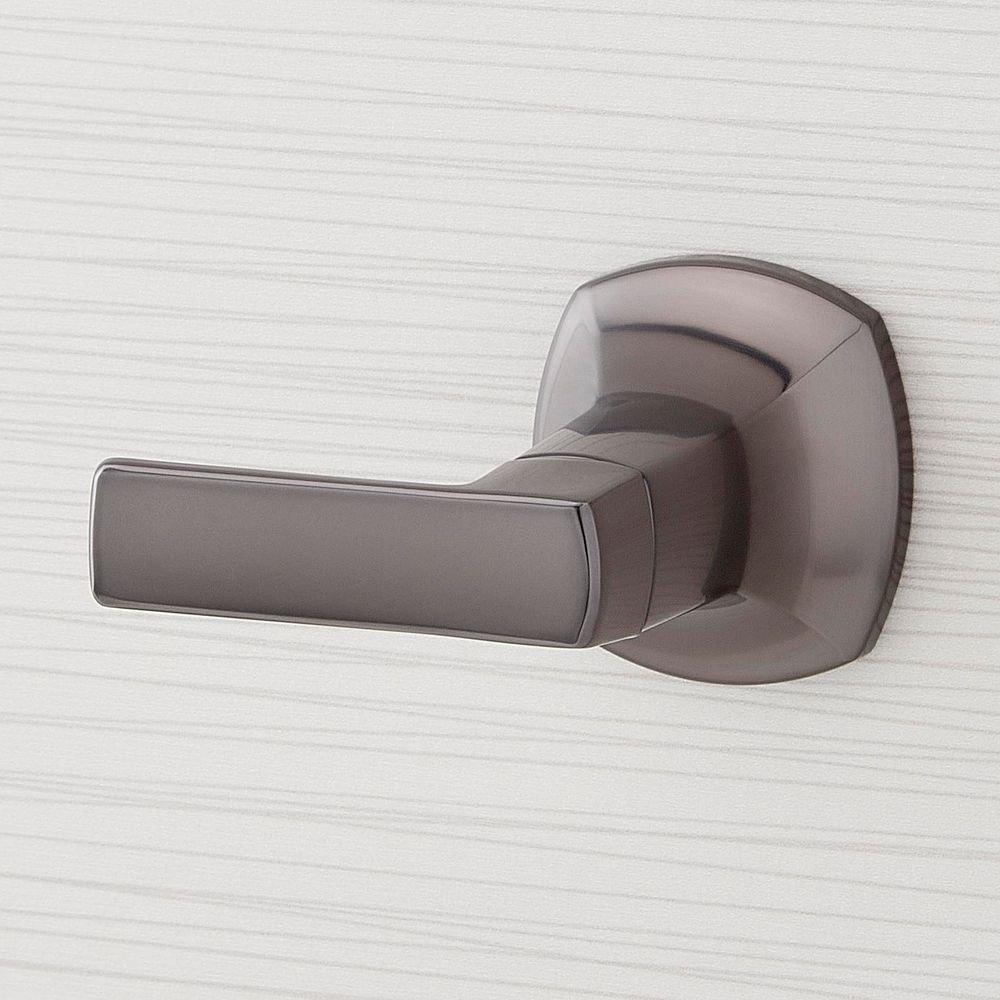Signature Hardware Gunmetal Two Handle Wall Mount Tub Filler with Rough-in Valve 