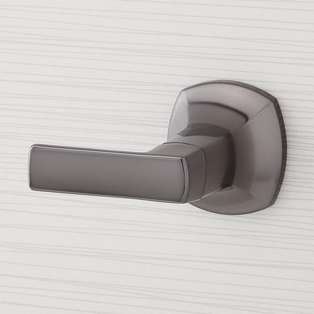 Signature Hardware Gunmetal Two Handle Wall Mount Tub Filler with Rough-in Valve 