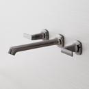 Signature Hardware Gunmetal Two Handle Wall Mount Tub Filler with Rough-in Valve 
