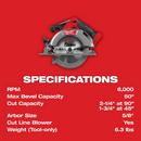 M18 FUEL 6-1/2" CIRCULAR SAW TOOL ONLY 