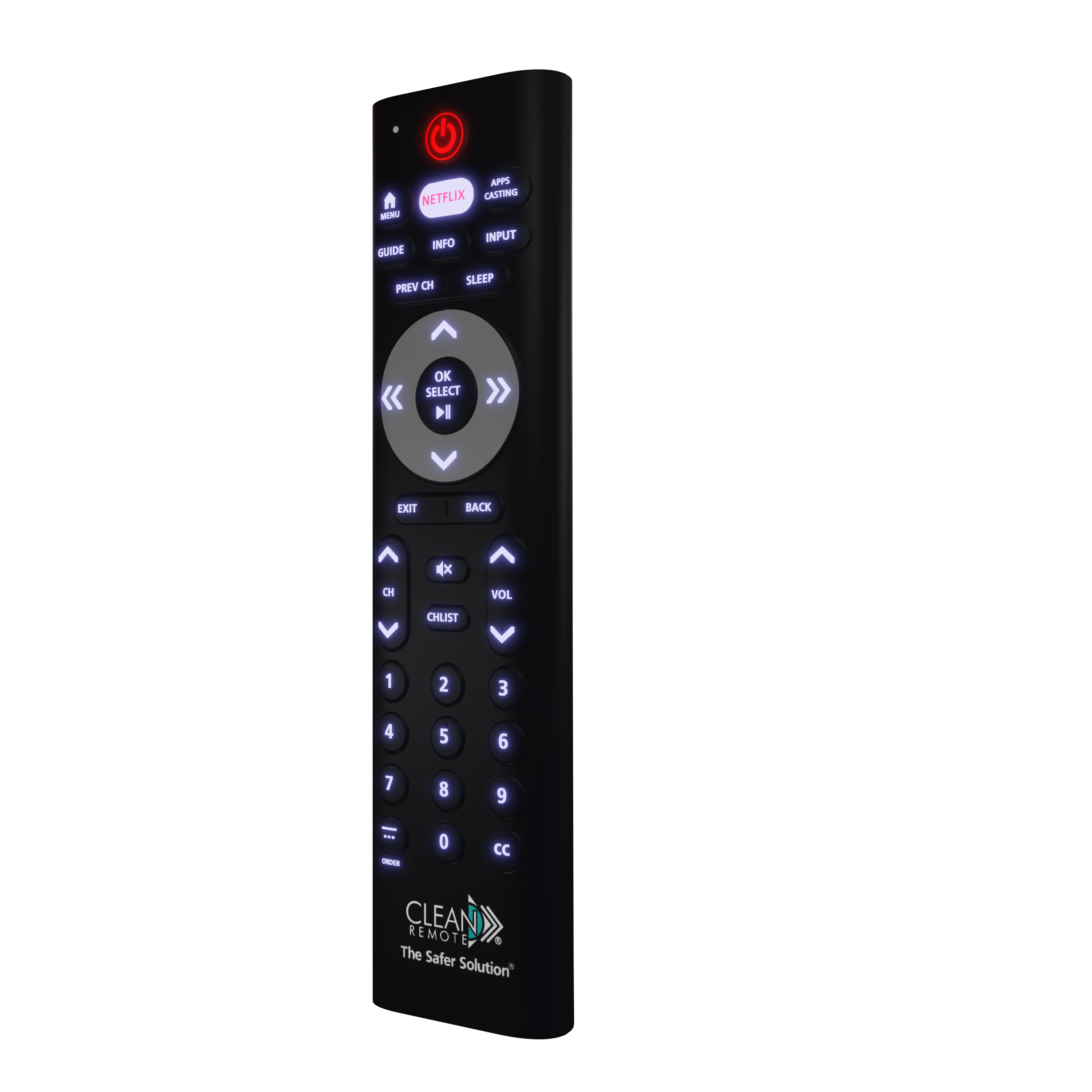 Remote for LG Samsung RCA TV in Black 