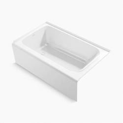 60 x 36 in. Soaker Alcove Bathtub with Left Drain in White