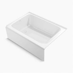 60 x 42 in. Soaker Alcove Bathtub with Left Drain in White