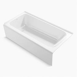 72 x 36 in. Soaker Alcove Bathtub with Left Drain in White