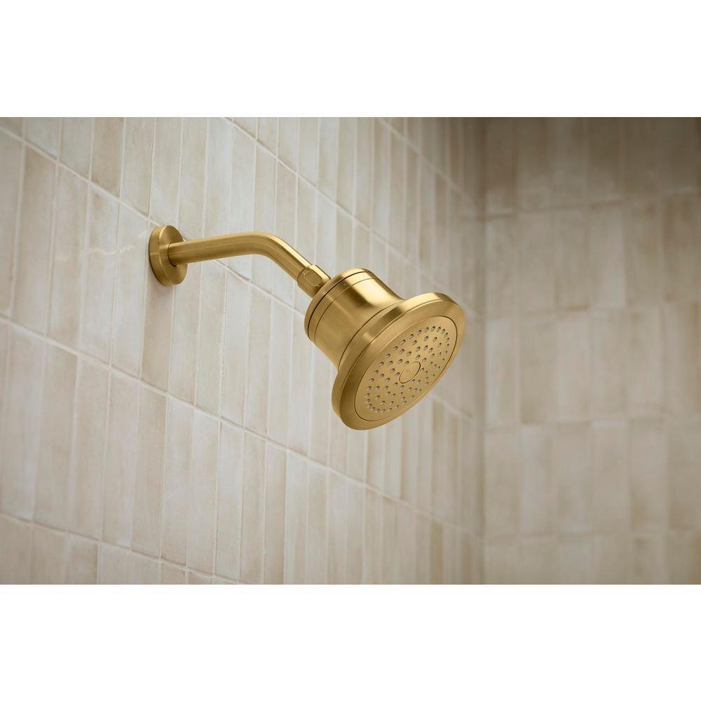 KOHLER Vibrant Brushed Moderne Brass Single Function Showerhead 