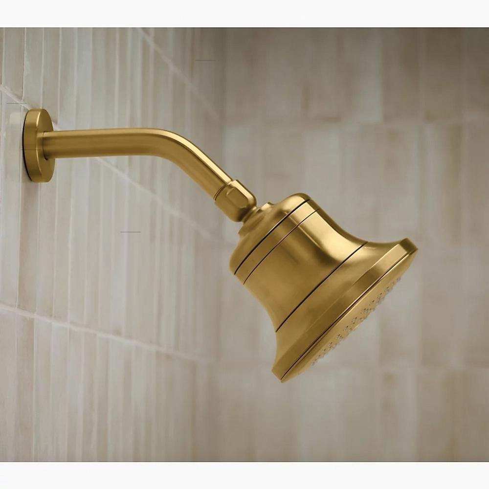 KOHLER Vibrant Brushed Moderne Brass Single Function Showerhead 