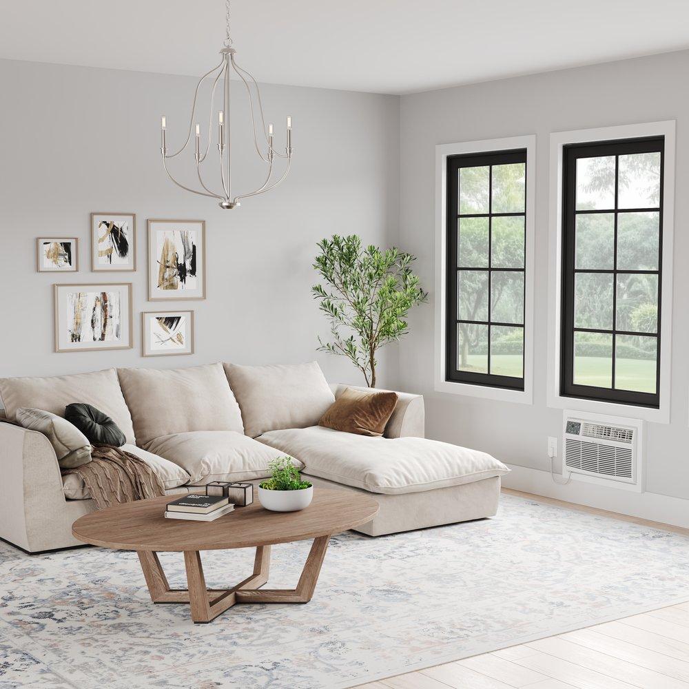 Durastar White BTU Through the Wall Room Air Conditioner with Electric Heat 