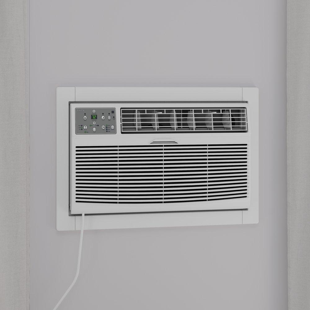 Durastar White BTU Through the Wall Room Air Conditioner with Electric Heat 