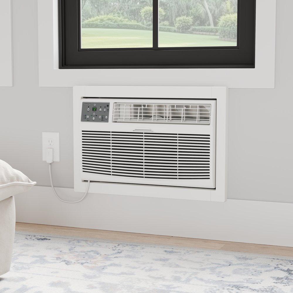 Durastar White BTU Through the Wall Room Air Conditioner with Electric Heat 