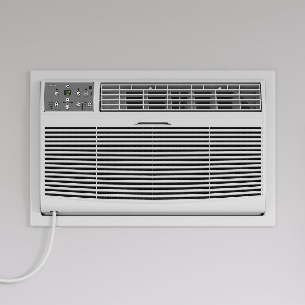Durastar White BTU Through the Wall Room Air Conditioner with Electric Heat 