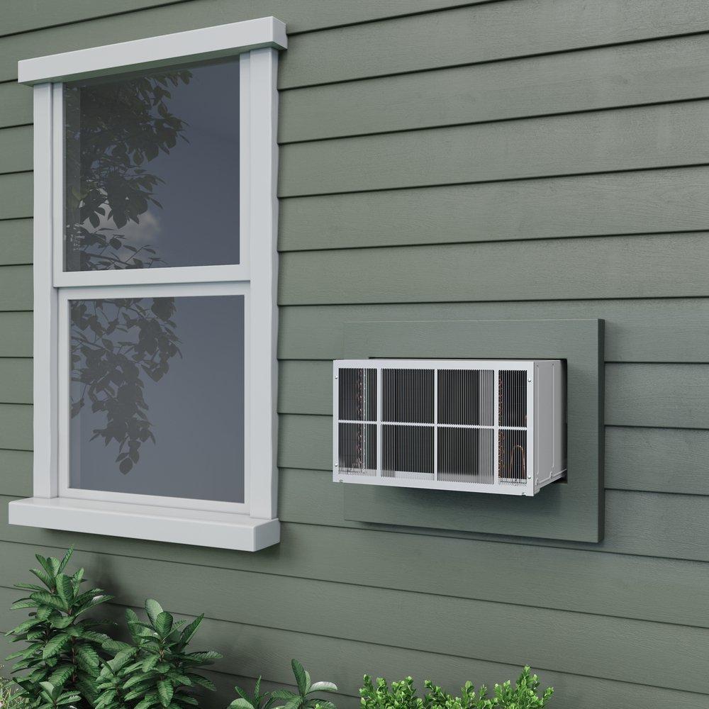 Durastar White BTU Through the Wall Room Air Conditioner with Electric Heat 