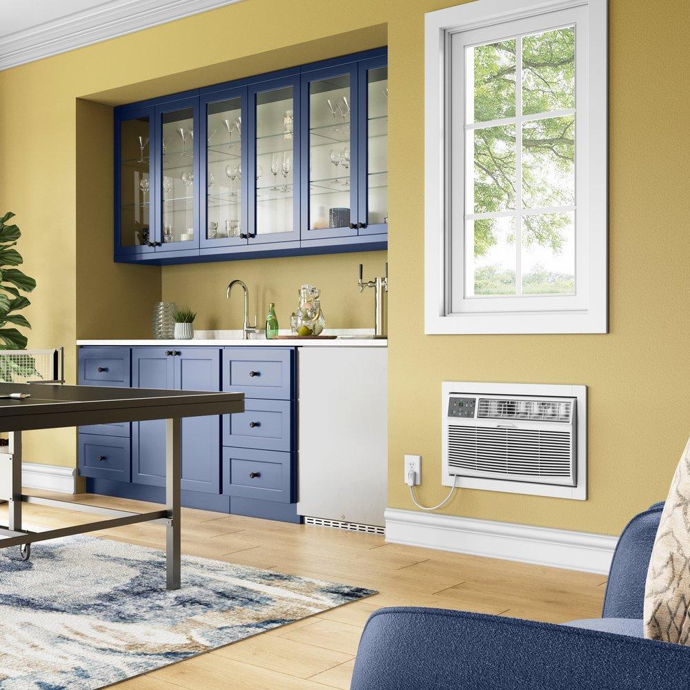 Durastar White BTU Through the Wall Room Air Conditioner with Electric Heat 