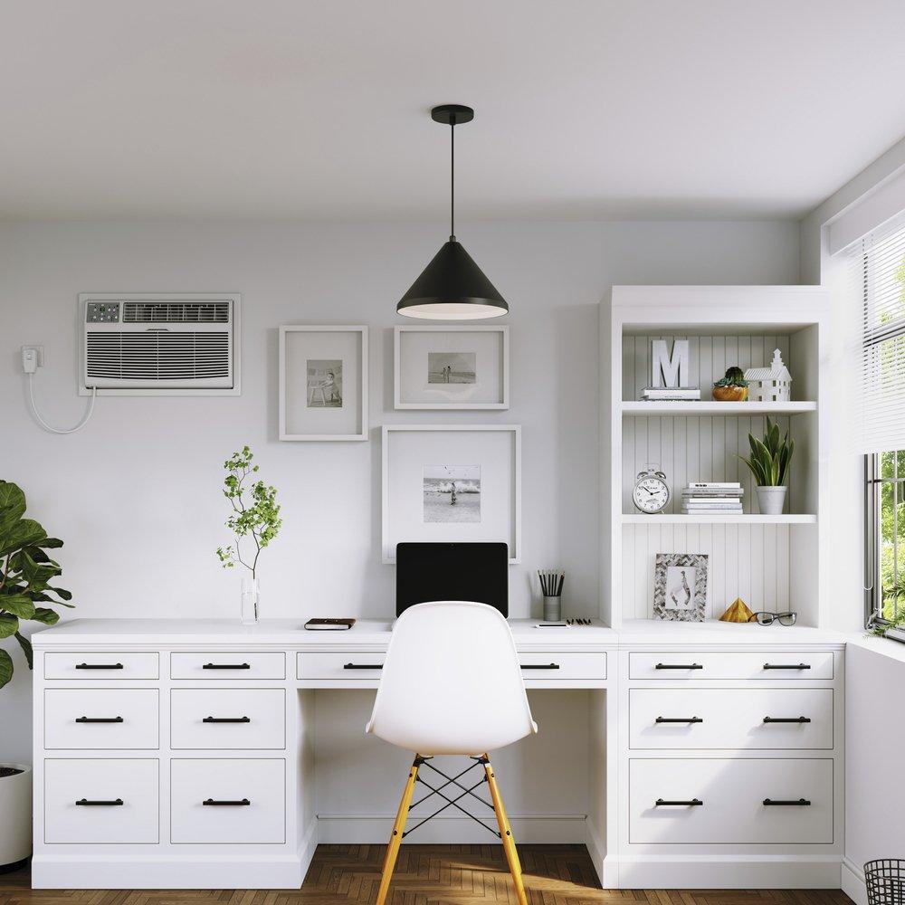 Durastar White BTU Through the Wall Room Air Conditioner with Electric Heat 