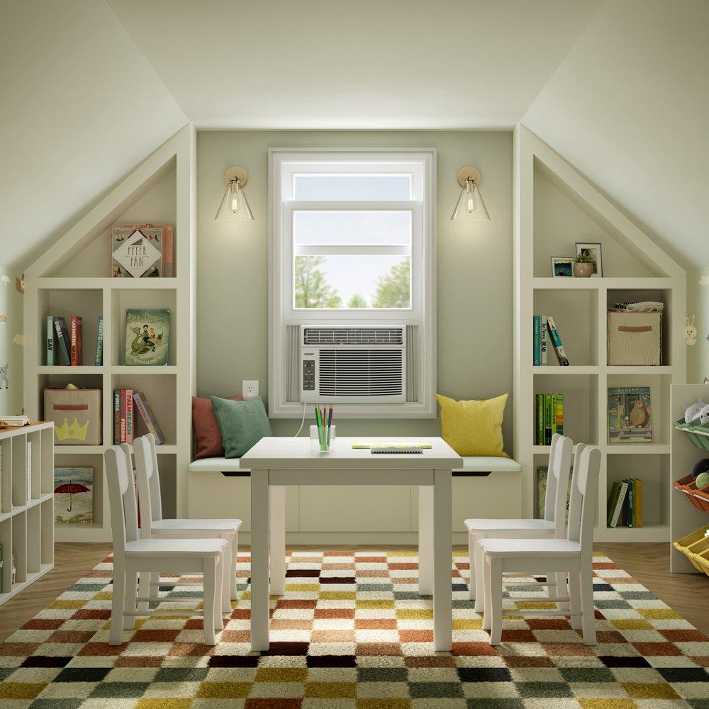 Durastar White BTU Window Room Air Conditioner - Cool Only 