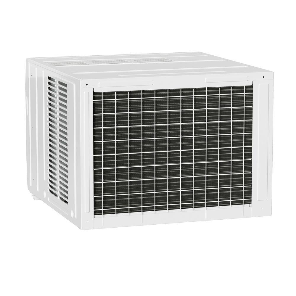 Durastar White BTU Window Room Air Conditioner with Electric Heat 