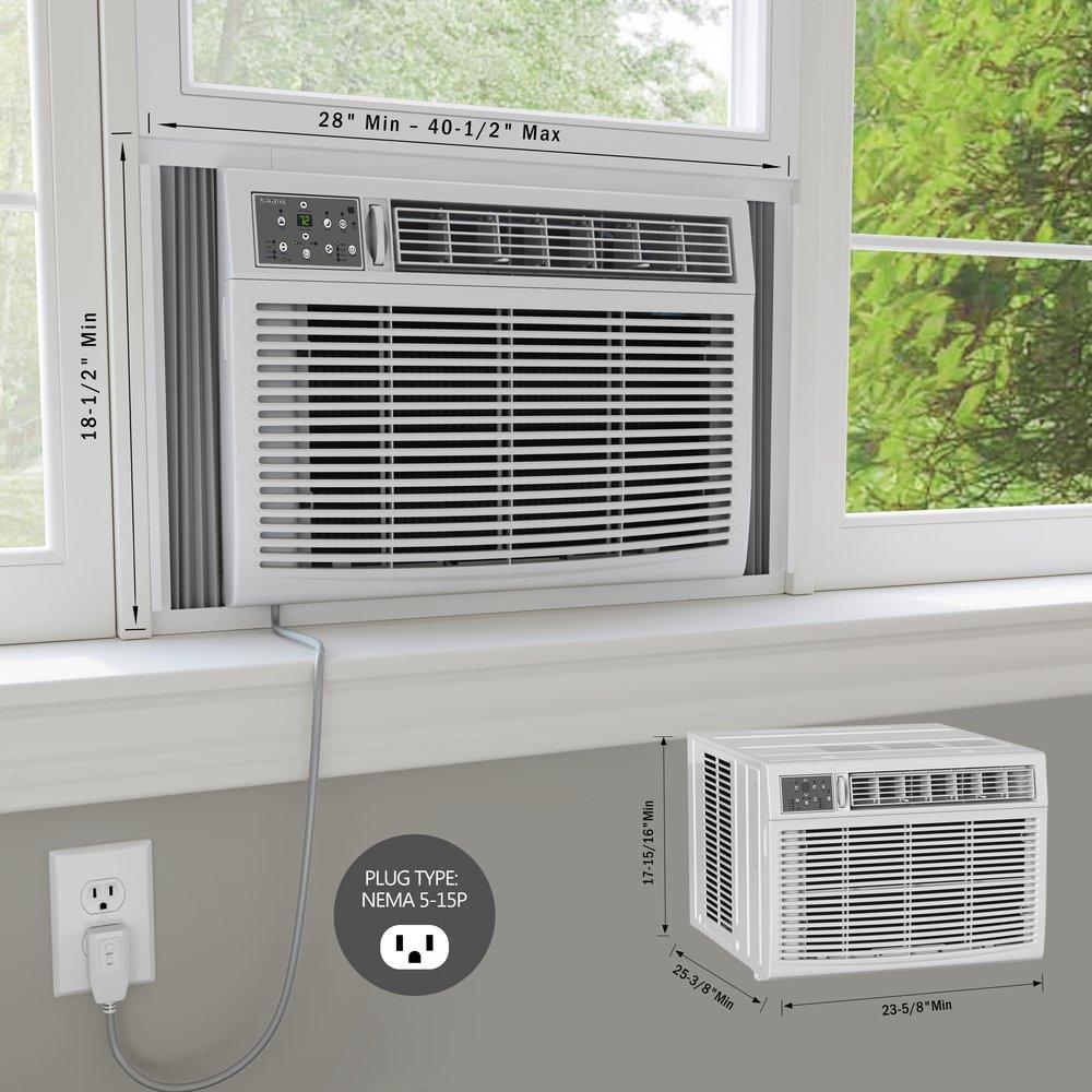 18,800 BTU Window Air Conditioner with Supplemental Electric Heat (208-230V - 18,800 BTU Cooling / 16,000 BTU Heating) 