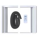 Durastar White BTU Window Room Air Conditioner with Electric Heat 