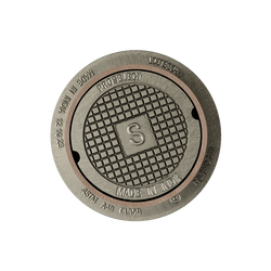 7 x 7 in. Heavy-Duty Traffic Rated Assembled Cast Iron Handhole Body With Lid