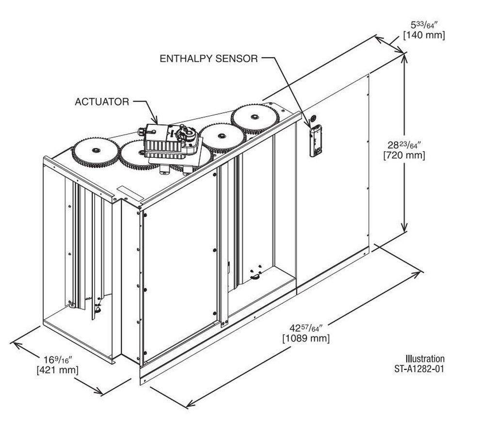 7.5 - 12.5 Ton Horizontal Economizer 