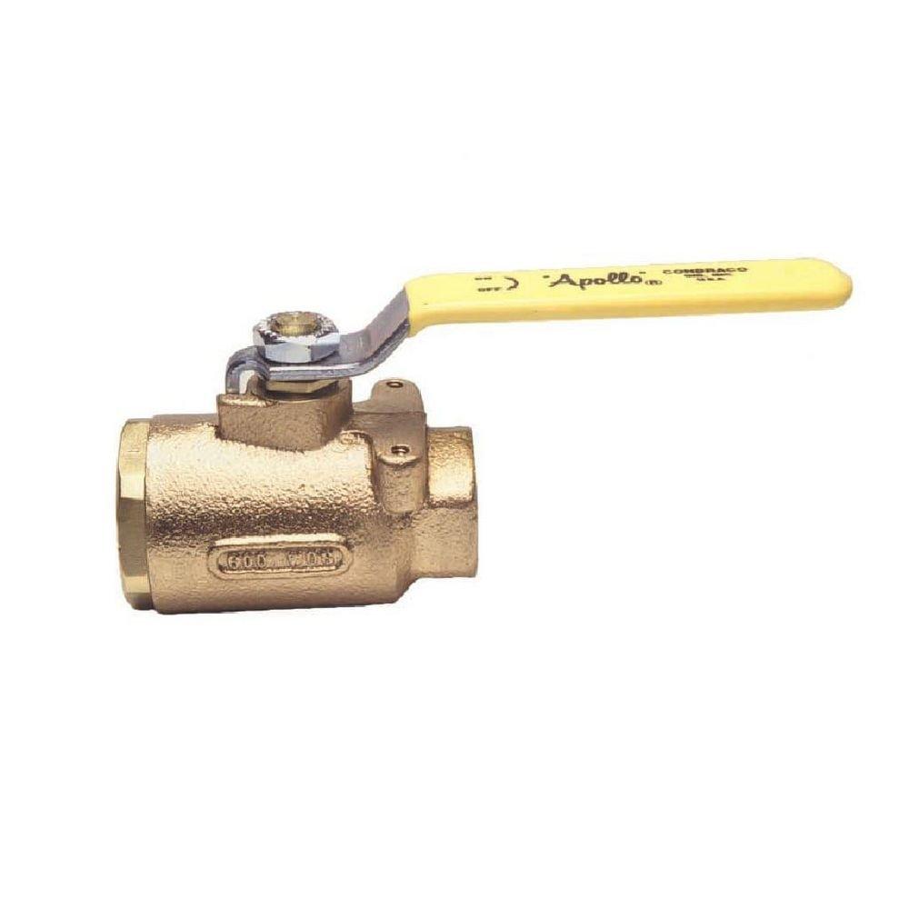 1/4 in. Bronze Full Port Threaded Ball Valve 