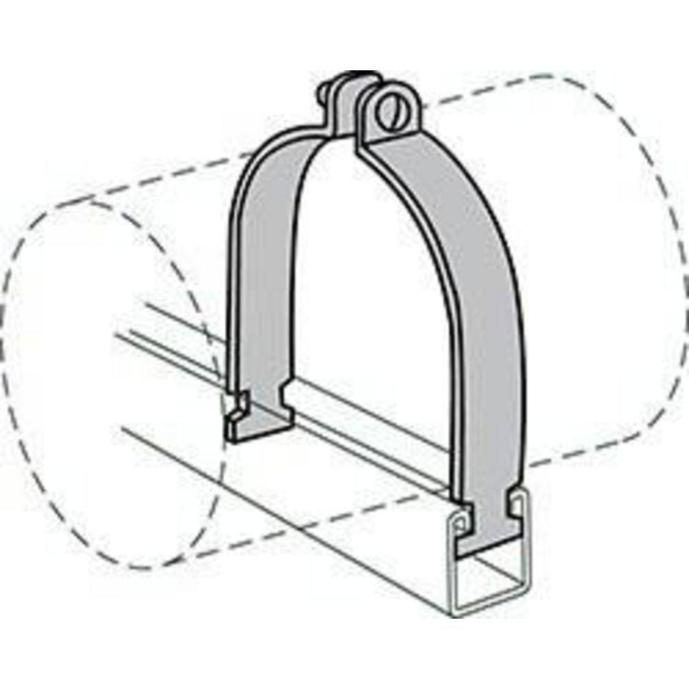 1-1/8 in. Electrogalvanized Strut Clamp 