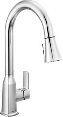 Single Handle Pull Down Kitchen Faucet in Chrome 