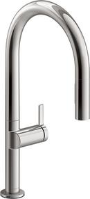 Single Handle Pull Down Kitchen Faucet in Vibrant&reg; Titanium 